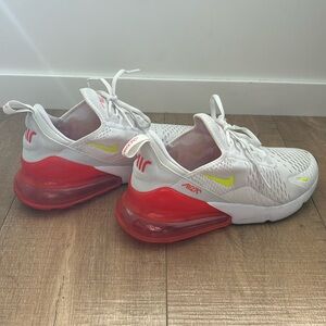 Nike Air Max 270’s… like new! Worn only a few times, no stains.